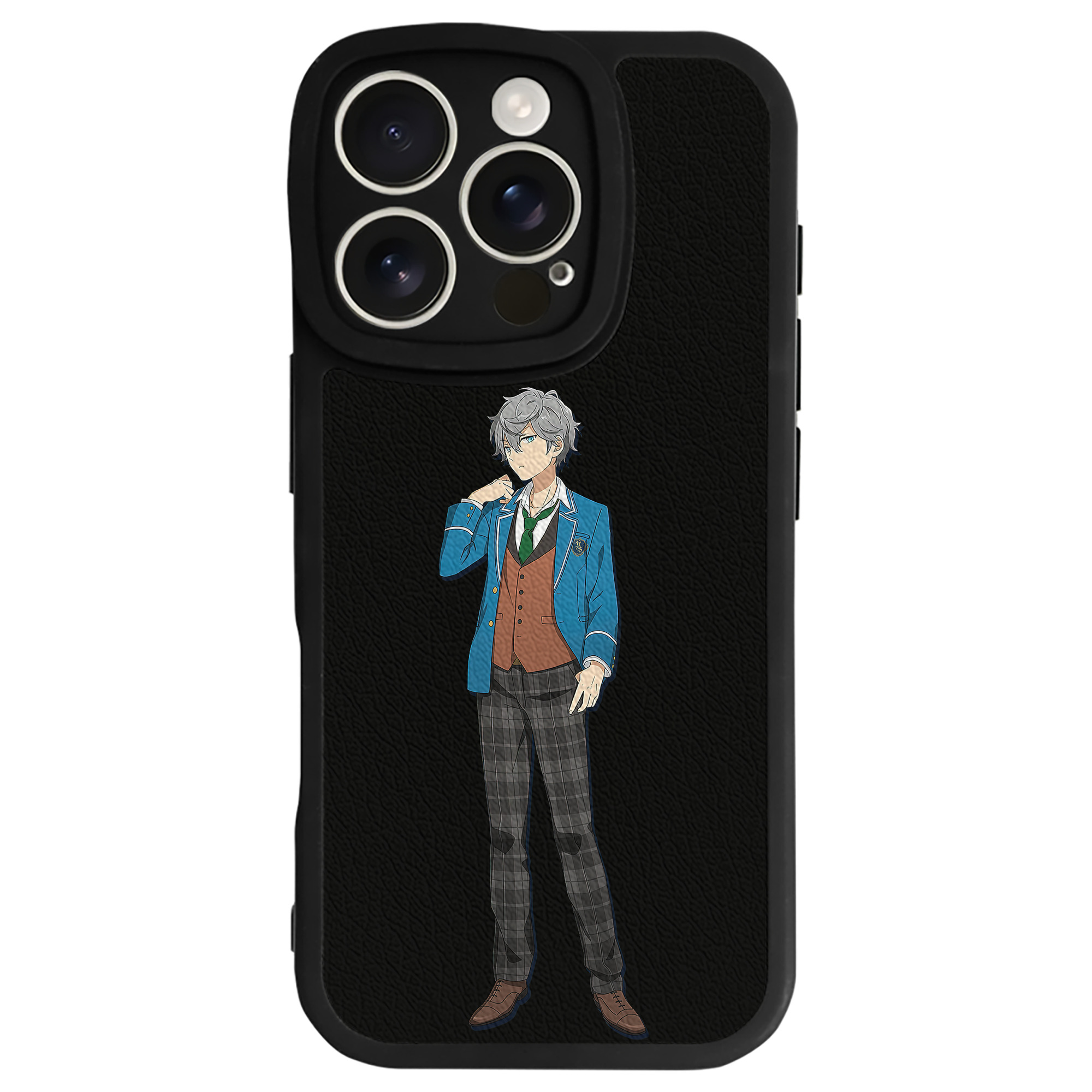 （画像用） あんさんぶるスターズ! Ensemble Stars 【iPhone 16シリーズ対応】シリコンスマホケース（レザー調） 材質：シリコン